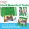 CraftySticks 6 Inch Jumbo Wood Popsicle Sticks for Crafts and STEM Learning